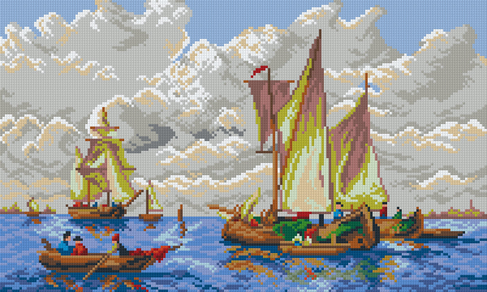 Pixelhobby Klassik Vorlage - Segelschiffe