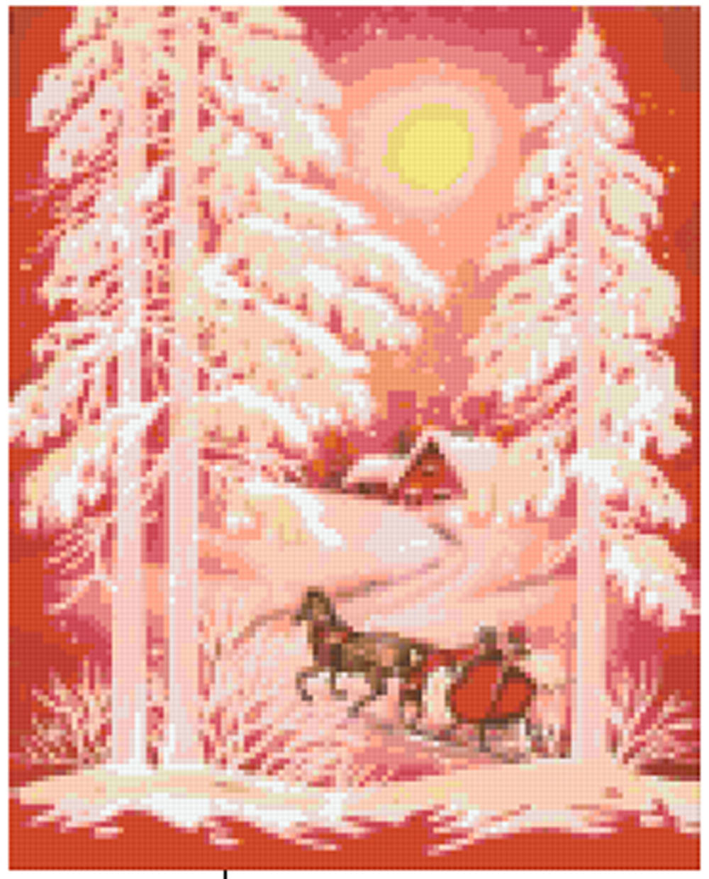 Pixelhobby Klassik Set - Rosa Rot Christmas