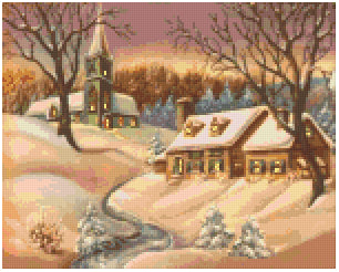 Pixel Hobby Classic Template - Winter Home