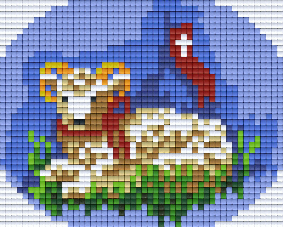 Pixelhobby Klassik Vorlage - Osterlamm