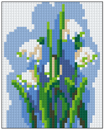 Pixelhobby Klassik Vorlage - Springflower