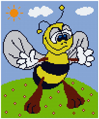 Pixelhobby Klassik Vorlage - Willie the Bee