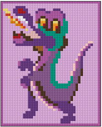 Pixelhobby Klassik Vorlage - The Dragon