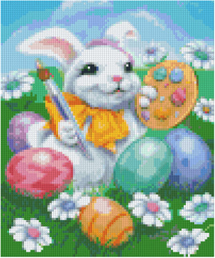 Pixel hobby classic template - Colorful Easter eggs
