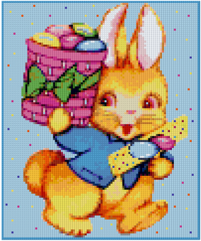 Pixelhobby Klassik Vorlage - Easter Bunny is on the way