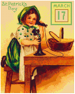 Pixelhobby Klassik Vorlage - St. Patricks Kalender