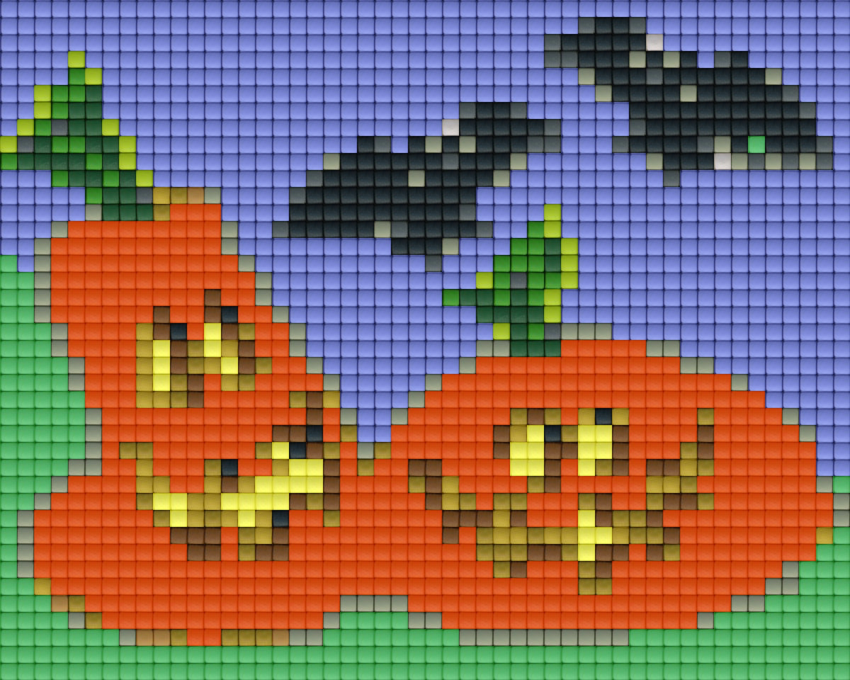 Pixelhobby Klassik Vorlage - Two Pumpkins