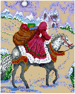 Pixel Hobby Classic Template - Santa and the Comet
