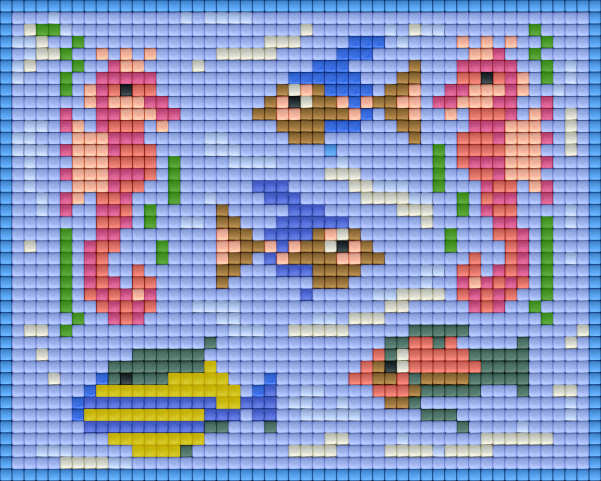 Pixelhobby Klassik Vorlage - Happy Fish