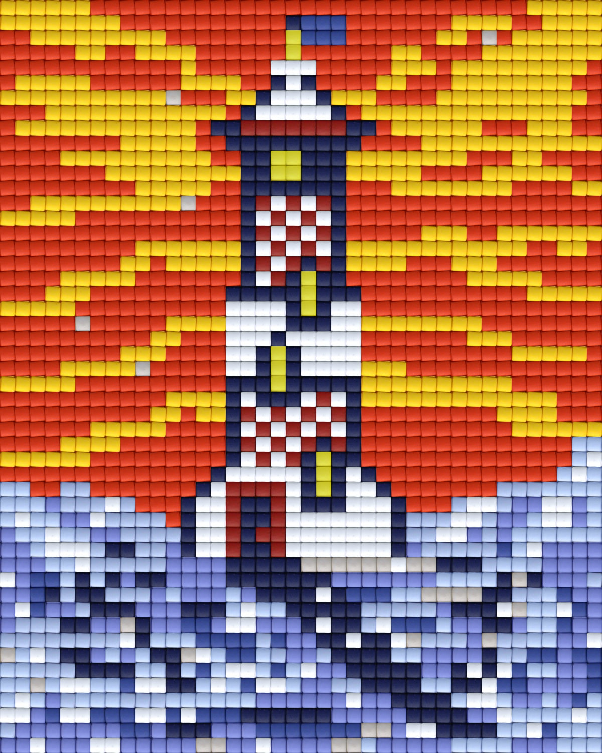 Pixelhobby Klassik Vorlage - Lighthouse in a storm