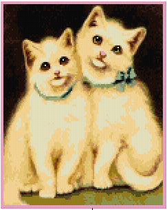Pixel Hobby Classic Template - Victorian Duo Cats