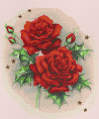 Pixelhobby Klassik Vorlage - Festive Roses