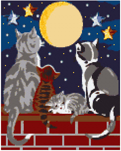 Pixelhobby Klassik Vorlage - Cats Faszination