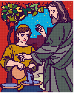 Pixelhobby Klassik Vorlage - Jesus will help you