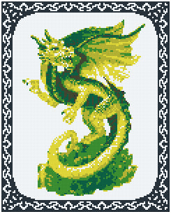 Pixelhobby Klassik Vorlage - Spring Dragon