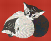 Pixelhobby Klassik Vorlage - Japanische Katzen