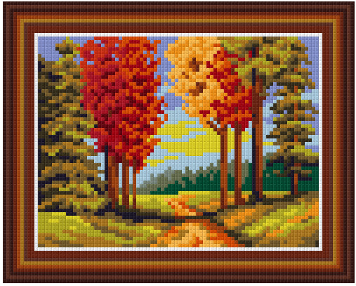 Pixel hobby classic template - autumn path