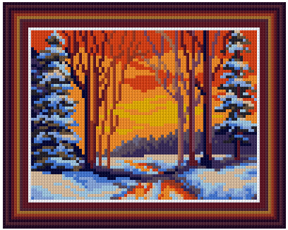 Pixel hobby classic template - winter path