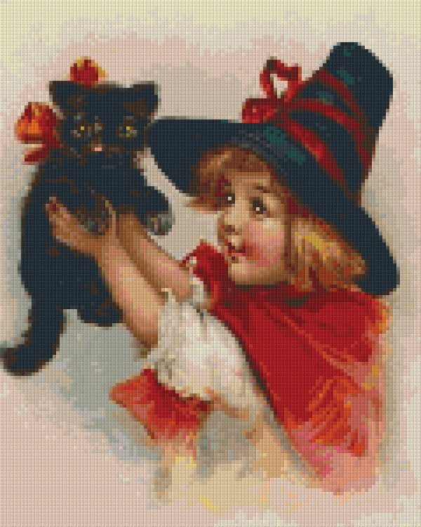 Pixelhobby Klassik Vorlage - The new Halloween Kitty