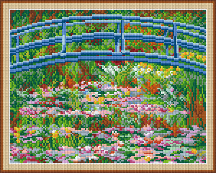 Pixelhobby Klassik Vorlage - Seerosen von Monet