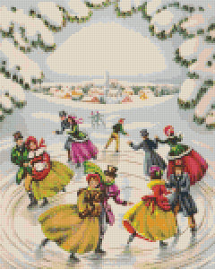 Pixel hobby classic template - ice skating