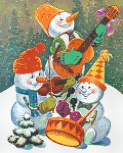 Pixelhobby Klassik Vorlage - Snowmanband