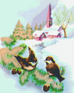 Pixel hobby classic template - winter birdies chat