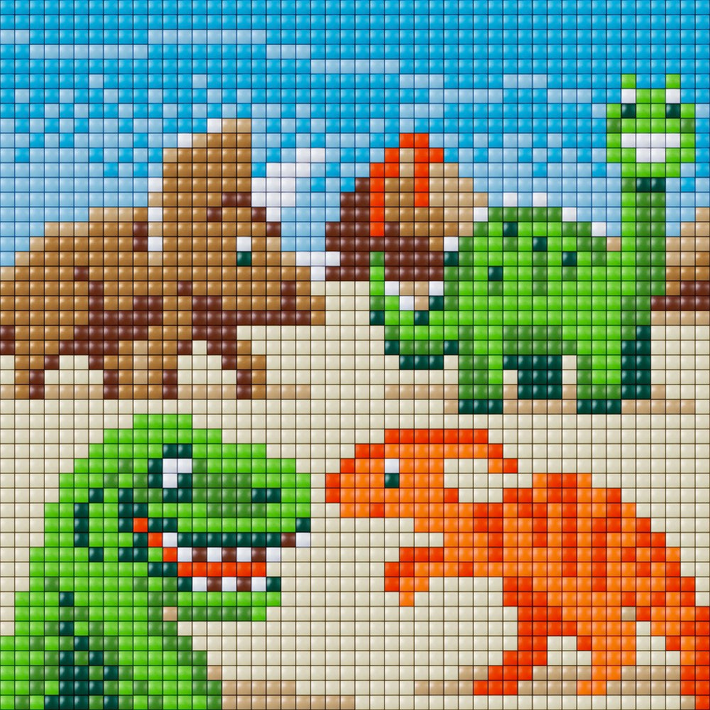 Pixelhobby XL 16er Set - Dinosaurier