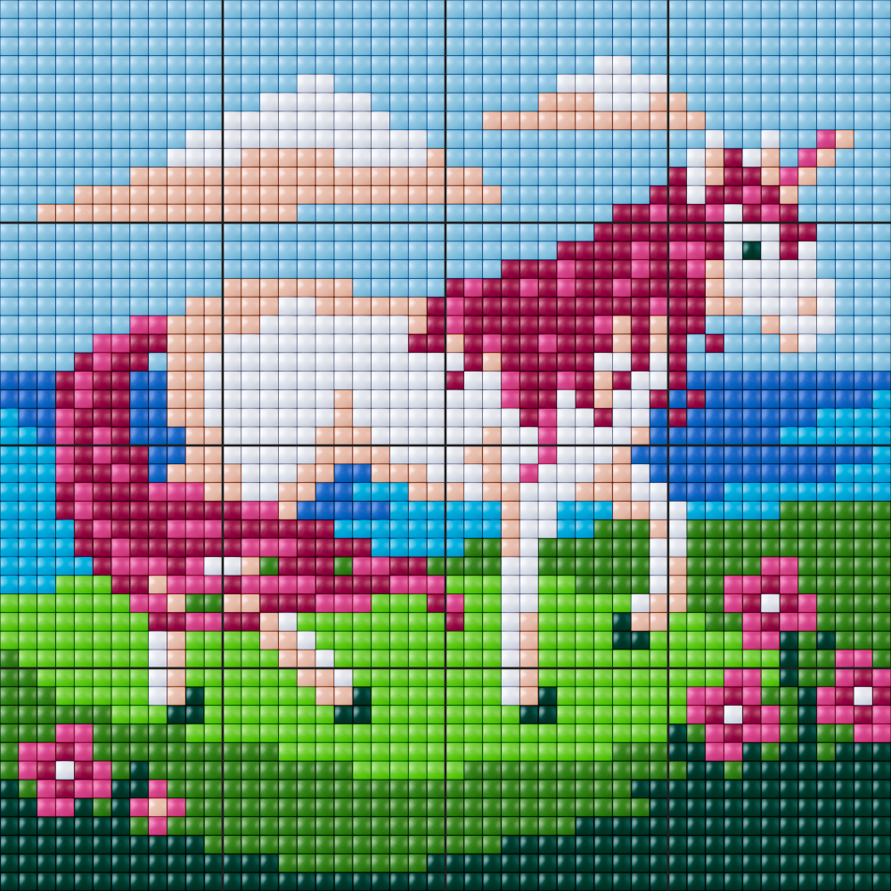 Pixelhobby XL Set of 16 - Unicorn 