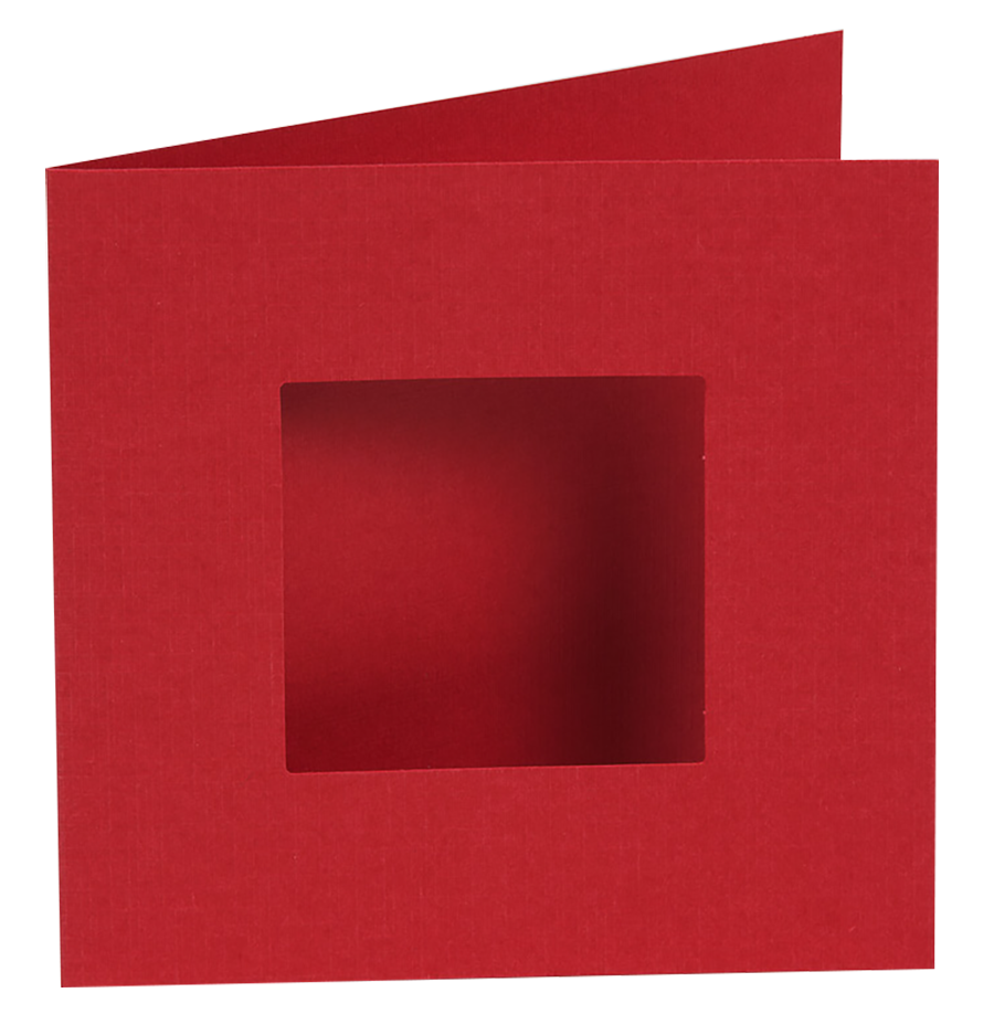 Passepartout card set red