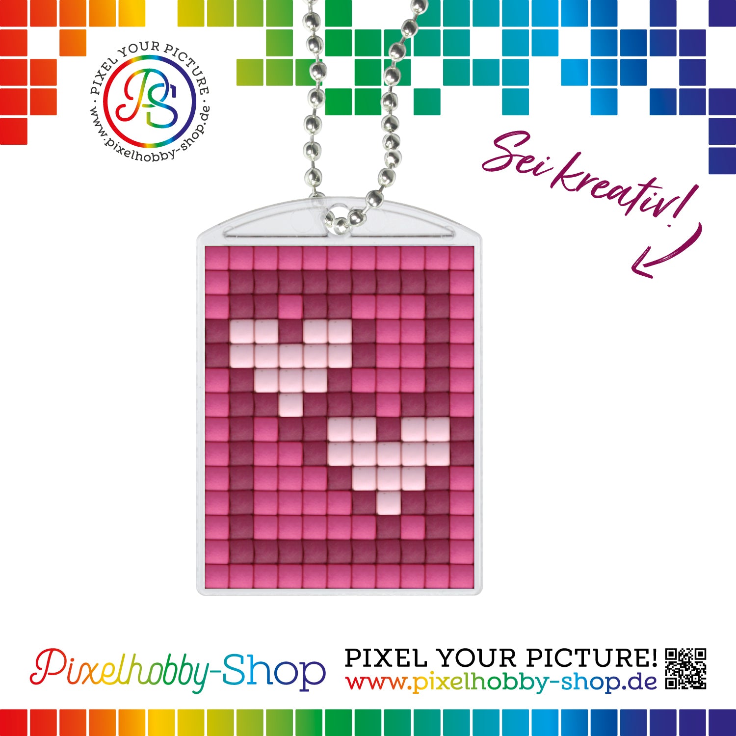 Pixelhobby medallion set - hearts
