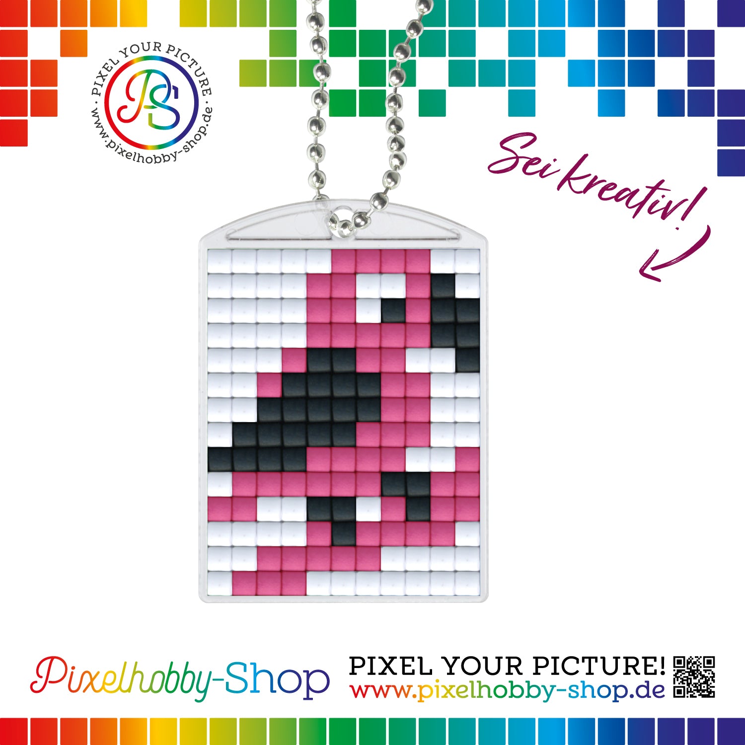 Pixel Hobby Medallion Set - Flamingo