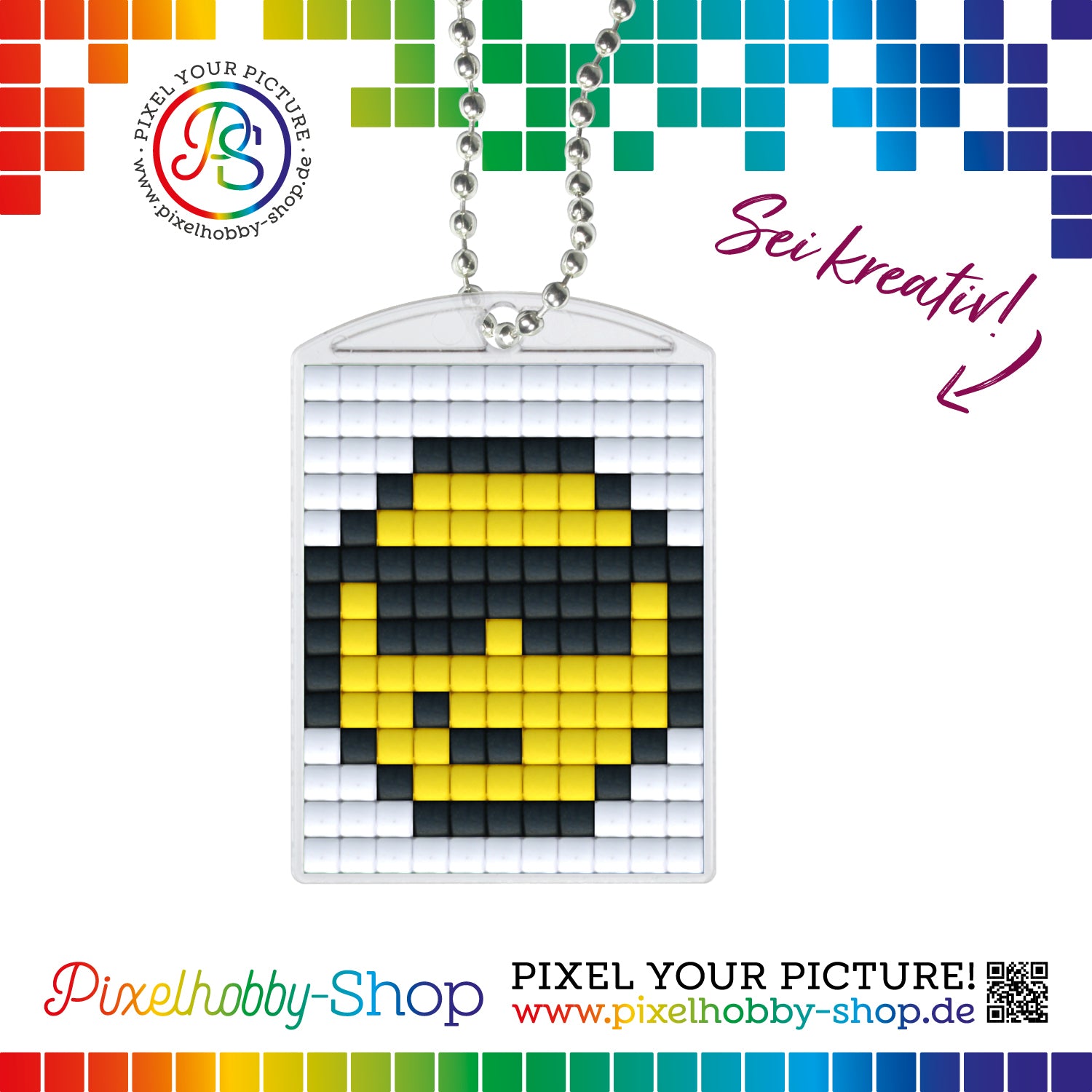 Pixelhobby Medaillon Set - Smiley