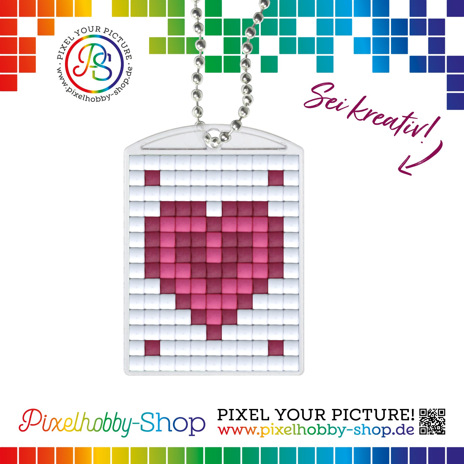 Pixelhobby Medallion Set - Heart