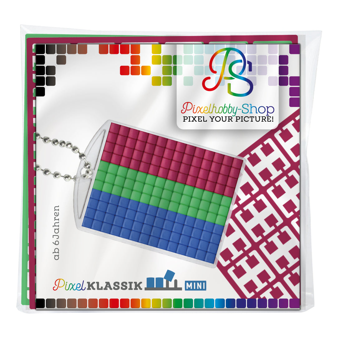 Pixelhobby Medaillon Set - LGBTQ - Polysexual / Polysexuell