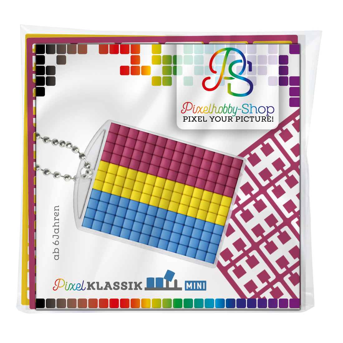 Pixelhobby Medaillon Set - LGBTQ - Pansexual / Pansexuell