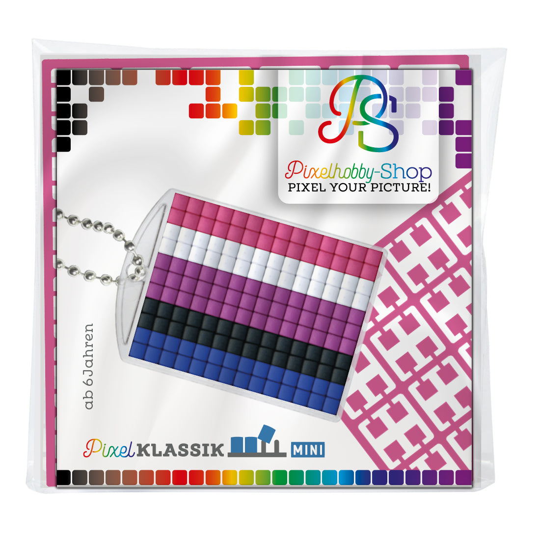 Pixelhobby Medaillon Set - LGBTQ - Genderfluid