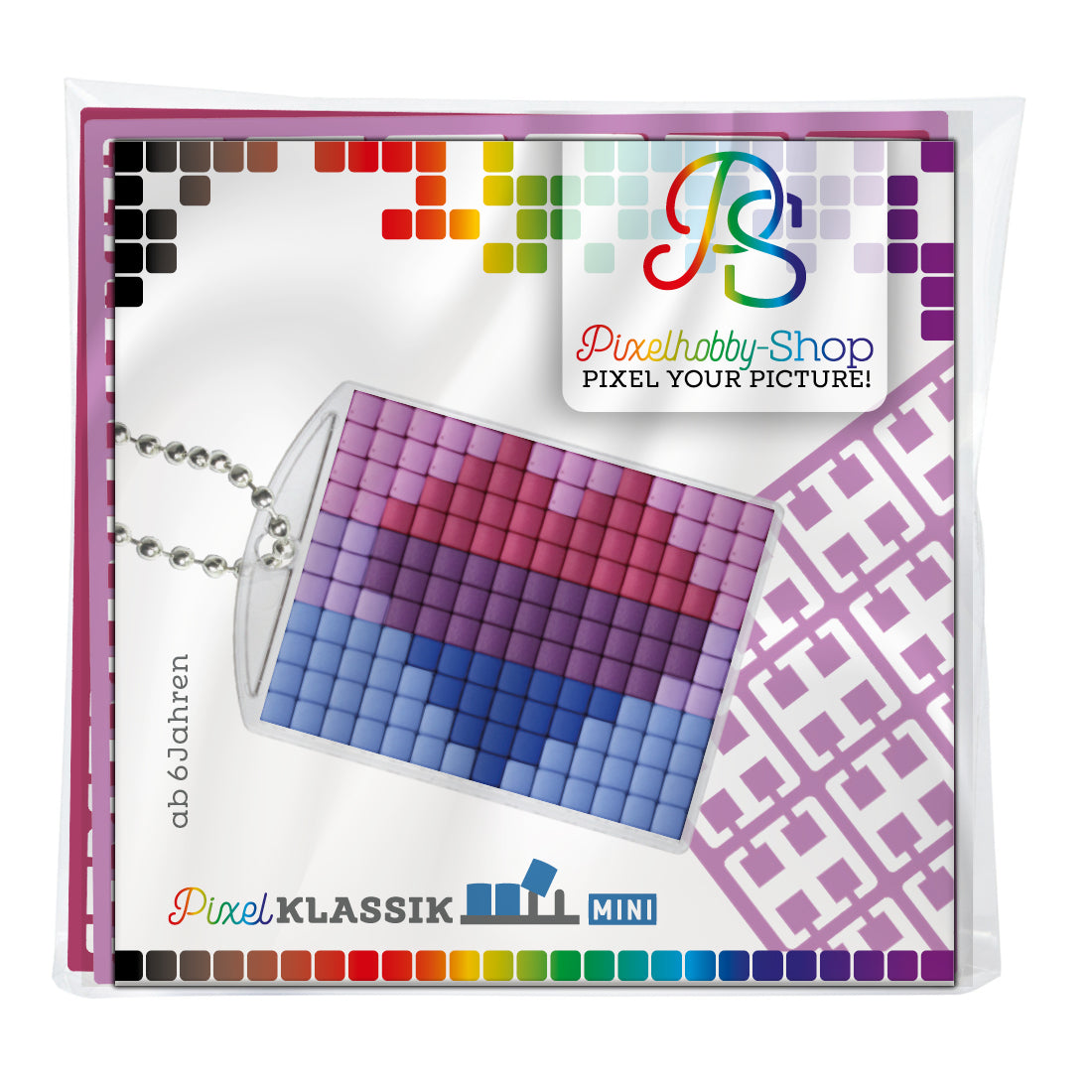 Pixelhobby Medaillon Set - LGBTQ - Biromantic / Biromantisch