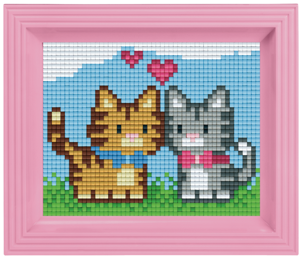 Pixelhobby Klassik Geschenkset - Ich liebe dich Kätzchen