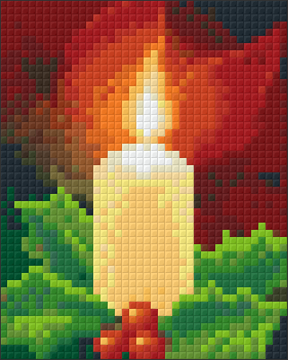 Pixelhobby Klassik Vorlage - eine Kerze