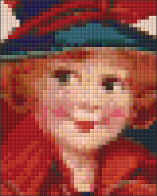 Pixel Klassik Set - Mädchen in rot