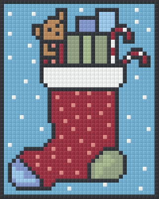 Pixel hobby classic template - Santa Claus sock