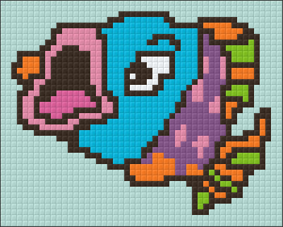 Pixelhobby Klassik Vorlage - Fisch 1