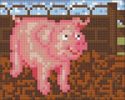 Pixelhobby Klassik Vorlage - Schwein