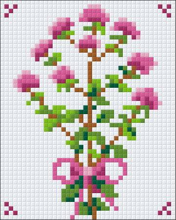 Pixelhobby Klassik Vorlage - Blumenserie 1