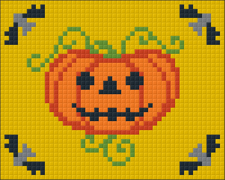 Pixelhobby Klassik Vorlage - Halloween Kürbis