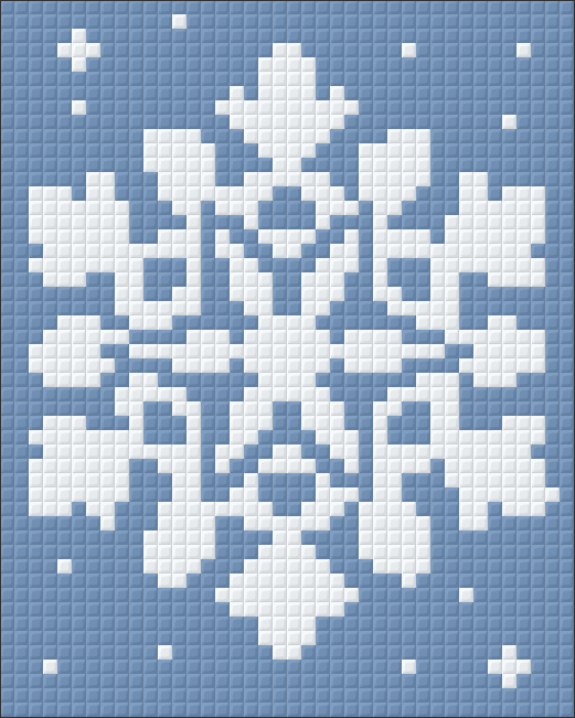 Pixel hobby classic template - snowflake