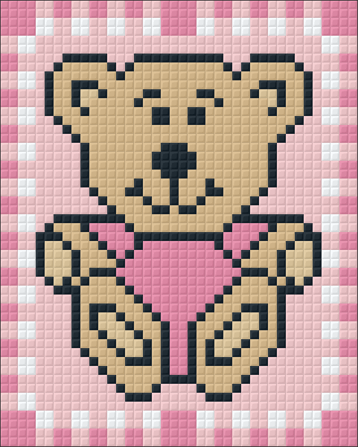 Pixel hobby classic template - little bear pink