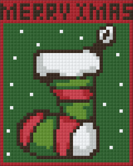 Pixelhobby Klassik Vorlage - Weihnachtssocke