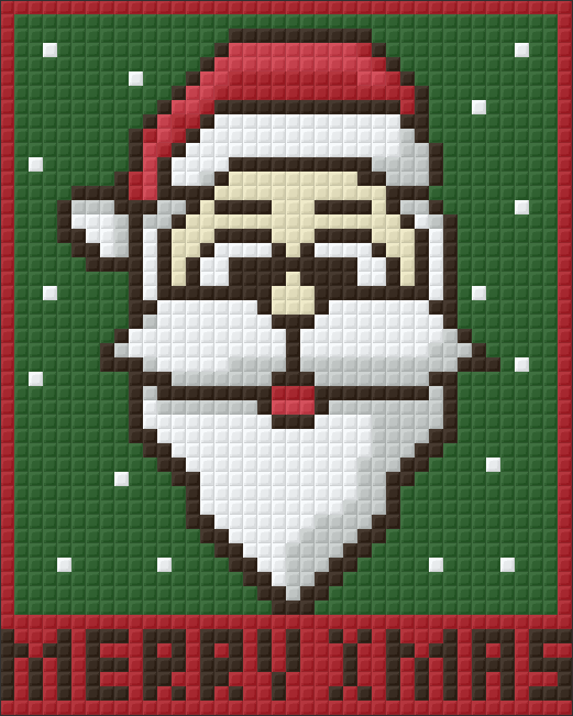 Pixelhobby Klassik Vorlage - Weihnachtsmann